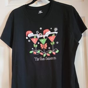Christmas Martini glasses tshirt